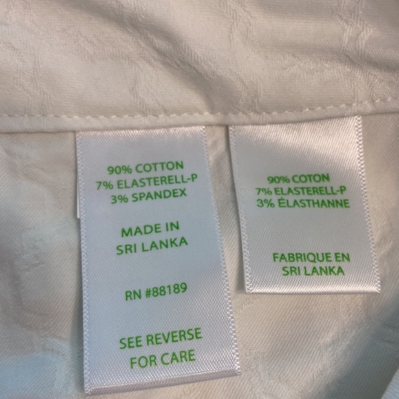 Lilly Pulitzer Women’s Pants size 0 excellent condition color white inseam 28” - Picture 7 of 12